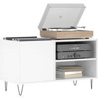 Berkfield Home Record Cabinet White 85x38x48 cm Engineered Wood | Size: 85 x 38 x 48 cm