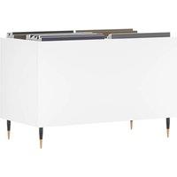 Berkfield Home Record Cabinet White 74.5x38x48 cm Engineered Wood