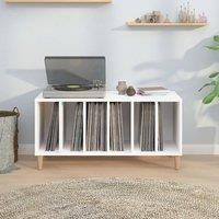 Berkfield Home Record Cabinet White 100x38x48 cm Engineered Wood | Size: 100 x 38 x 48 cm
