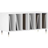 Berkfield Home Record Cabinet White 100x38x48 cm Engineered Wood | Size: 100 x 38 x 48 cm