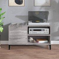 Berkfield Home Record Cabinet Grey Sonoma 84.5x38x48 cm Engineered Wood