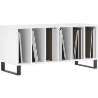 Berkfield Home Record Cabinet White 100x38x48 cm Engineered Wood | Size: 100 x 38 x 48 cm
