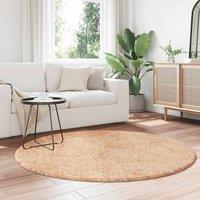 Berkfield Home Shaggy Rug High Pile NAVARRA Beige 160x160 cm Polyester | Size: Medium
