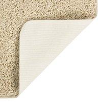 Berkfield Home Shaggy Rug Cream 160x230 cm Anti Slip in Beige | Size: 100 cm diameter