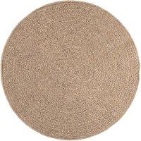 Berkfield Home Rug 120 cm Jute Look Indoor & Outdoor in Brown | Size: 100 cm diameter