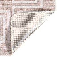 Berkfield Home Rug Washable 80x300 cm Beige Anti Slip | Size: 100 cm diameter