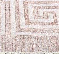 Berkfield Home Rug Washable 80x150 cm Beige Anti Slip | Size: 100 cm diameter