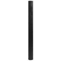 Berkfield Home Rug Rectangular Black 80x300 cm Bamboo | Size: Medium