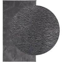 Berkfield Home Rug Short Pile Soft & Washable Anthracite 80x150 cm in Dark Grey | Size: 100 cm diameter
