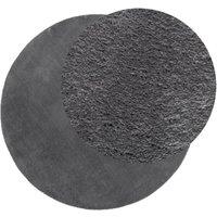 Berkfield Home Rug Short Pile Soft & Washable Anthracite 100 cm in Dark Grey | Size: 100 cm diameter