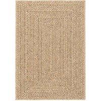 Berkfield Home Rug 160x230 cm Jute Look Indoor & Outdoor in Tan | Size: 100 cm diameter