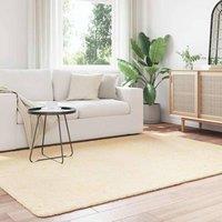 Berkfield Home Shaggy Rug High Pile NAVARRA Cream 160x230 cm Polyester | Size: Medium