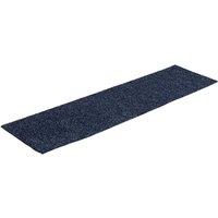 Berkfield Home Self-adhesive Stair Mats Rectangular 15 pcs 76x20 cm Grey Blue in Dark Navy | Size: Medium