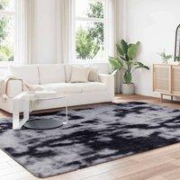 Berkfield Home Shaggy Rug High Pile NAVARRA Dark Grey 240x340 cm Polyester | Size: Medium