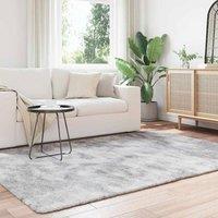 Berkfield Home Shaggy Rug High Pile NAVARRA Silver Grey 160x230 cm Polyester | Size: Medium