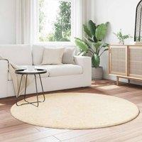 Berkfield Home Shaggy Rug High Pile NAVARRA Cream 160x160 cm Polyester | Size: Medium
