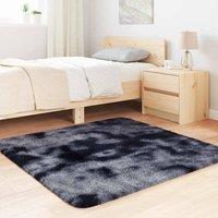 Berkfield Home Shaggy Rug High Pile NAVARRA Dark Grey 120x120 cm Polyester | Size: Medium