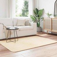 Berkfield Home Shaggy Rug High Pile NAVARRA Cream 120x170 cm Polyester | Size: Medium
