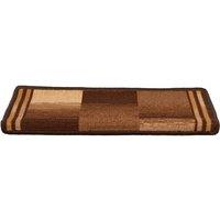 Berkfield Home Stair Mats Self-adhesive 5 pcs 65x21x4 cm Brown | Size: Medium