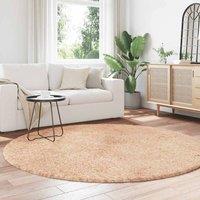 Berkfield Home Shaggy Rug High Pile NAVARRA Beige 200x200 cm Polyester | Size: Medium