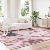 Berkfield Home Shaggy Rug High Pile NAVARRA Dusty Pink 240x340 cm Polyester | Size: Medium