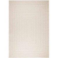 Berkfield Home Rug ZIZUR Cream 200x290 cm Jute Look Indoor & Outdoor | Size: Medium