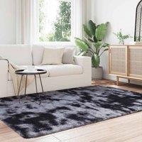 Berkfield Home Shaggy Rug High Pile NAVARRA Dark Grey 130x200 cm Polyester | Size: Medium