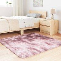 Berkfield Home Shaggy Rug High Pile NAVARRA Dusty Pink 120x120 cm Polyester | Size: Medium