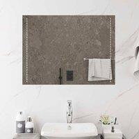 Berkfield Home LED Bathroom Mirror 80x60 cm in Clear