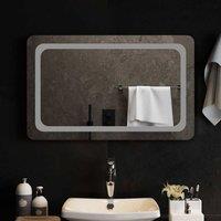 Berkfield Home LED Bathroom Mirror 80x50 cm in Clear