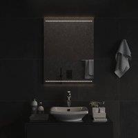 Berkfield Home LED Bathroom Mirror 60x80 cm in Clear