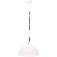 Berkfield Home Industrial Vintage Hanging Lamp 25 W White Round 41 cm E27