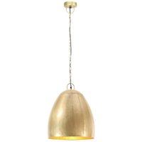 Berkfield Home Industrial Hanging Lamp 25 W Brass Round 42 cm E27 in Gold