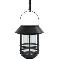 Berkfield Home Solar Outdoor Wall Lanterns 2 pcs White in Black