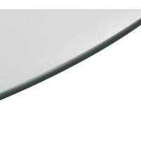 Berkfield Home Rotating Serving Plate Transparent 60 cm Tempered Glass in Clear
