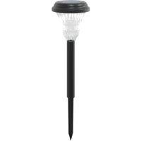 Berkfield Home Solar Pathway Lights with Ground Spikes 12 pcs White in Black
