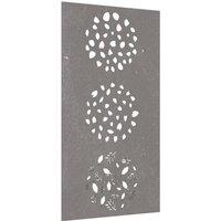 Berkfield Home Garden Wall Decoration 105x55 cm Corten Steel Leaf Design in Brown