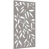 Berkfield Home Garden Wall Decoration 105x55 cm Corten Steel Bamboo Leaf Design in Brown