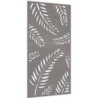 Berkfield Home Garden Wall Decoration 105x55 cm Corten Steel Leaf Design in Brown
