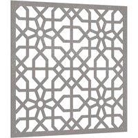 Berkfield Home Garden Wall Decoration 55x55 cm Corten Steel Moorish Design in Brown