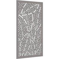 Berkfield Home Garden Wall Decoration 105x55 cm Corten Steel Leaf Design in Brown