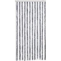 Berkfield Home Insect Curtain Grey & White 100x220 cm Chenille