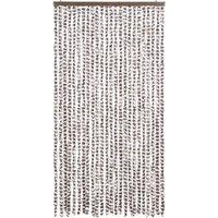 Berkfield Home Insect Curtain Taupe & White 100x220 cm Chenille