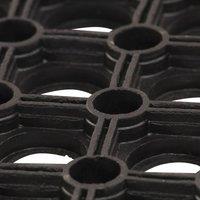 Berkfield Home Mat Rubber 16 mm 80x120 cm in Black