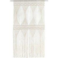 Berkfield Home Macrame Curtain 140x240 cm Cotton in Cream