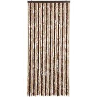 Berkfield Home Insect Curtain Beige & Light Brown 90x200 cm Chenille