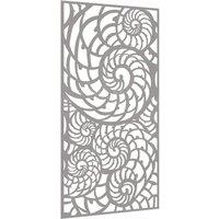 Berkfield Home Garden Wall Decoration 105x55 cm Corten Steel Shell Design in Brown