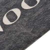 Berkfield Home Kitchen Rug Washable Cooking Black 60x180 cm Velvet