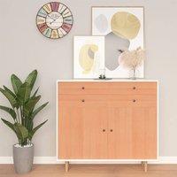 Berkfield Home Self-adhesive Furniture Films 2 pcs Japanese Oak 500x90 cm PVC in Beige