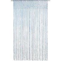 Berkfield Home Macrame Curtain Blue 140x240 cm Cotton